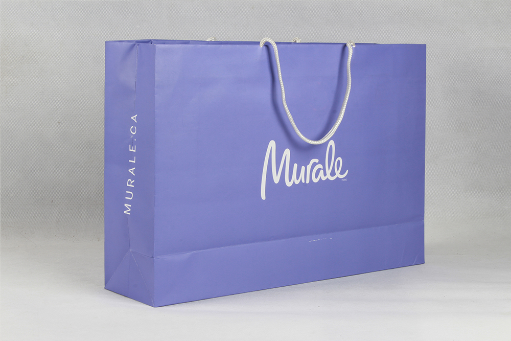 時(shí)尚簡約型禮品白卡紙袋 Murale